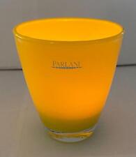 Parlane Yellow Glass Tea Light Candle Holder Small Vase Home Decor