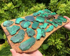 Natural Malachite Slices -