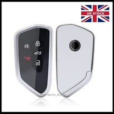 Silver Key Cover Seat Leon MK4 Tarraco Ateca Skoda Octavia Remote Fob Case t50si