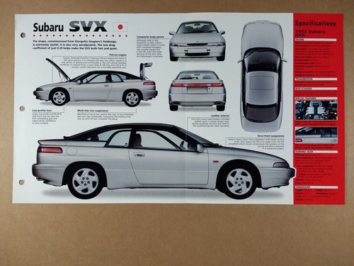 1992 subaru svx specs photos - svx,