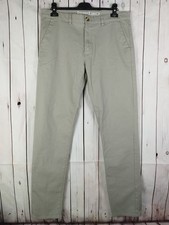 RED HERRING W34 L33 Straight Leg Cotton Chino Pale Grey, Long Leg, BNWOT