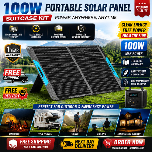 100w portable solar - 100w,