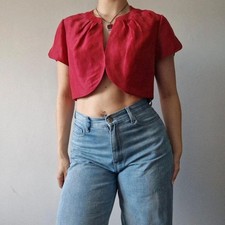 country cauals red linen silk