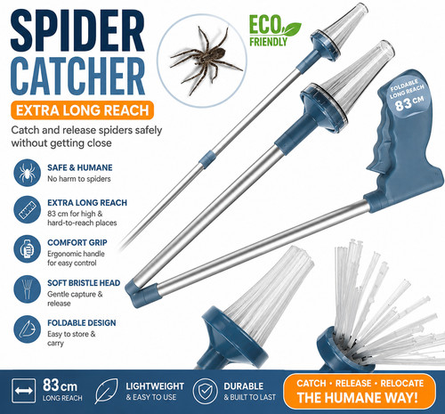 Foldable spider catcher - spider, 83cm