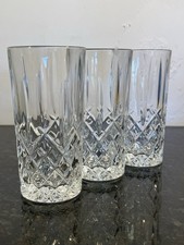 Crystal tumblers cut - crystal,