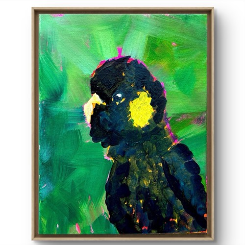Danverrs black cockatoo aqua - black,