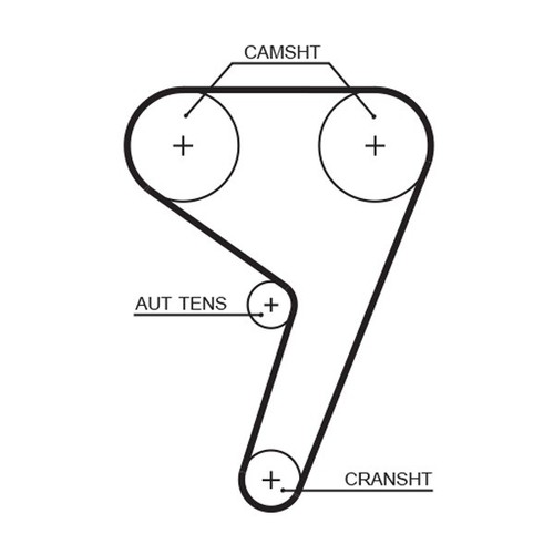 Gates 5433xs timing belt for - gates,