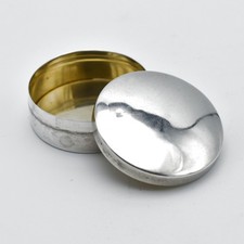 Antique Solid Silver Pill Pot