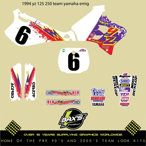 1994 yamaha 125 yz250 team - yamaha,