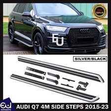 SIDE STEPS RUNNING BOARDS BAR ALUMINIUM & ABS DESIGN NEW FOR AUDI Q7 4M 2016 -23