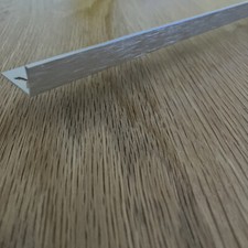 1.67m Silver Tile Trim 10mm  Straight Edge Stainless Steel Effect Homelux New