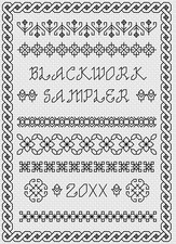 Blackwork embroidery kit - embroidery, or