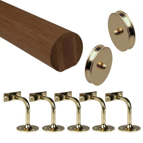 Dark hardwood mopstick - dark,