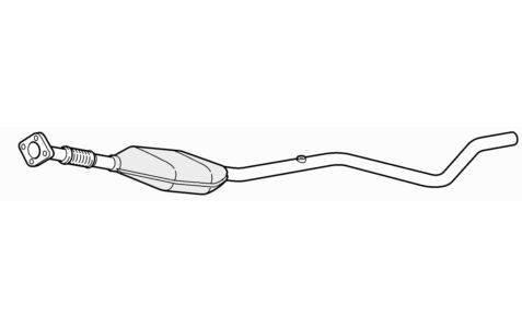 Front exhaust pipe catalytic - exhaust,
