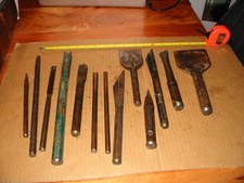 Vintage Masonry Stone Bolster Cold Chisels