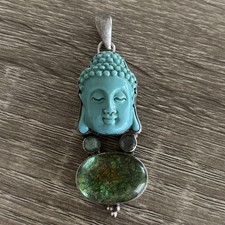 Large BUDDHA Head Set On