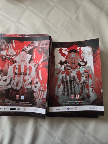 Stoke city home programmes - stoke,
