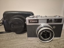Canon Canonet Junior Vintage 35mm Film Camera With Leather Ever Ready Case.