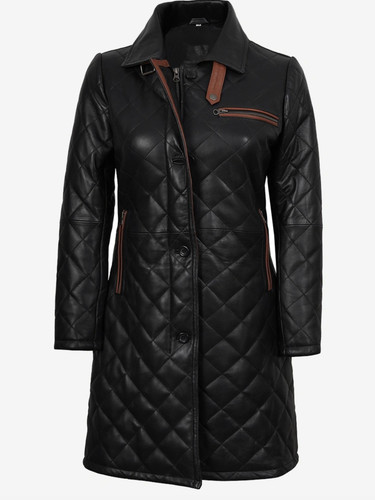 Women black quilted - black,