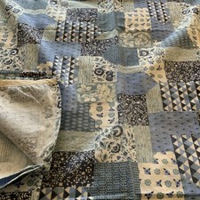 Vintage 70s Blue Curtains