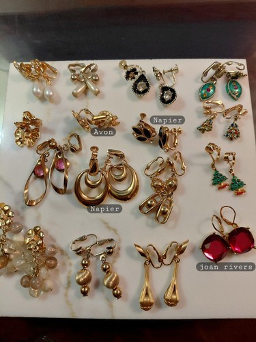 1970 earrings lot pcs - lot,