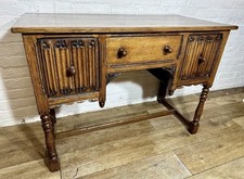 Antique Solid Oak Desk . -
