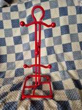 Retro / Vintage Habitat Metal Atomic Red Mug Tree With Bobble Feet