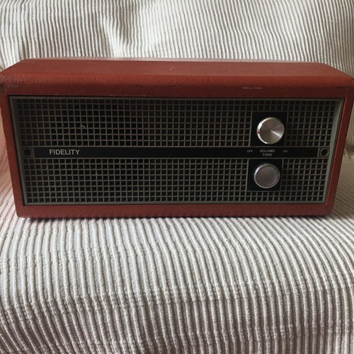Vintage red fidelity record - red,