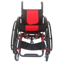24" Folded Portable Athletic Wheelchair Disabled Trolley Aluminum Alloy 38CM