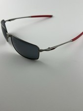 Oakley Square Wire Ducati Light Black Iridium Polarized OO4075-07 Red Ear Socks