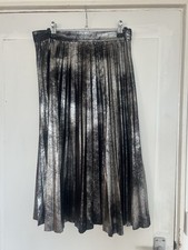 ZARA Metallic Pleated Midi