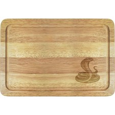 'Coiled Cobra Snake' Wooden