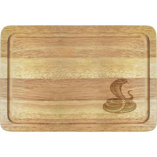 Coiled cobra snake wooden - cobra,