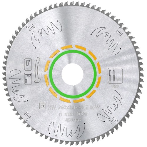 495387 80t fine tooth - 495387,