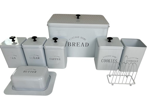 Vintage home kitchen grey - kitchen,