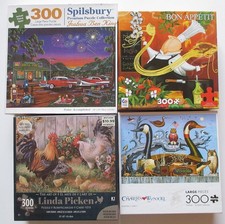 Lot of 4 Jigsaw Puzzles