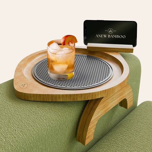 Anewbamboo sofa arm rest tray - sofa,