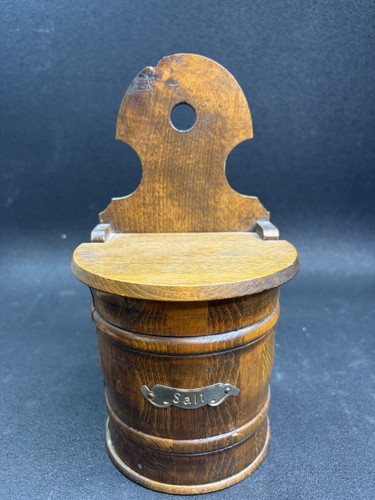Antique primitive wooden salt - antique,