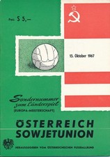 Austria v Russia USSR Soviet Union (European Championship Qualifier) 1967