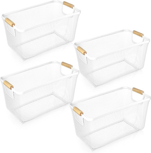 Large cream white - large, metal