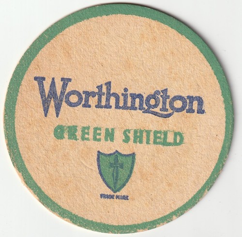 Beer mat worthington brewery - worthington,