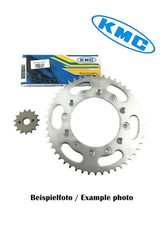 KMC transmission set: chain, sprockets for Yamaha DT125 chain 428H 118 links