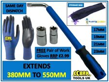 Extendable Wheel Brace Wrench Telescopic 17 19 21 23MM Car Socket Tyre Nut 52-1