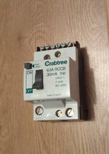 CRABTREE SB6000 63A RCCB 30mA  63AMP RCD SB6000 FREE POST , SENT FAST 