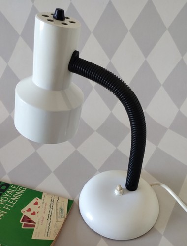 Mid century white gooseneck - mid,