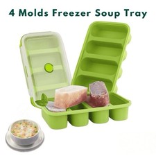 4-Grid Silicone Freezer Soup
