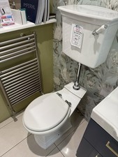 Heritage Blenheim Medium Level Pan , cistern, Chrome fittings painted Seat 