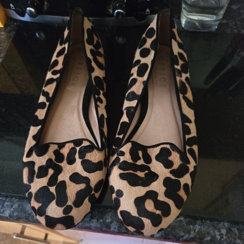 Womens leopard print ballerina - womens,