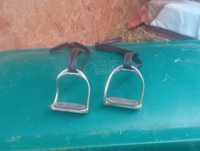Safety stirrups with leathers - stirrups,