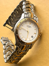 c2010 Men's Vintage Rotary 10063 Calendar Wristwatch. 50m. Working. Excellent